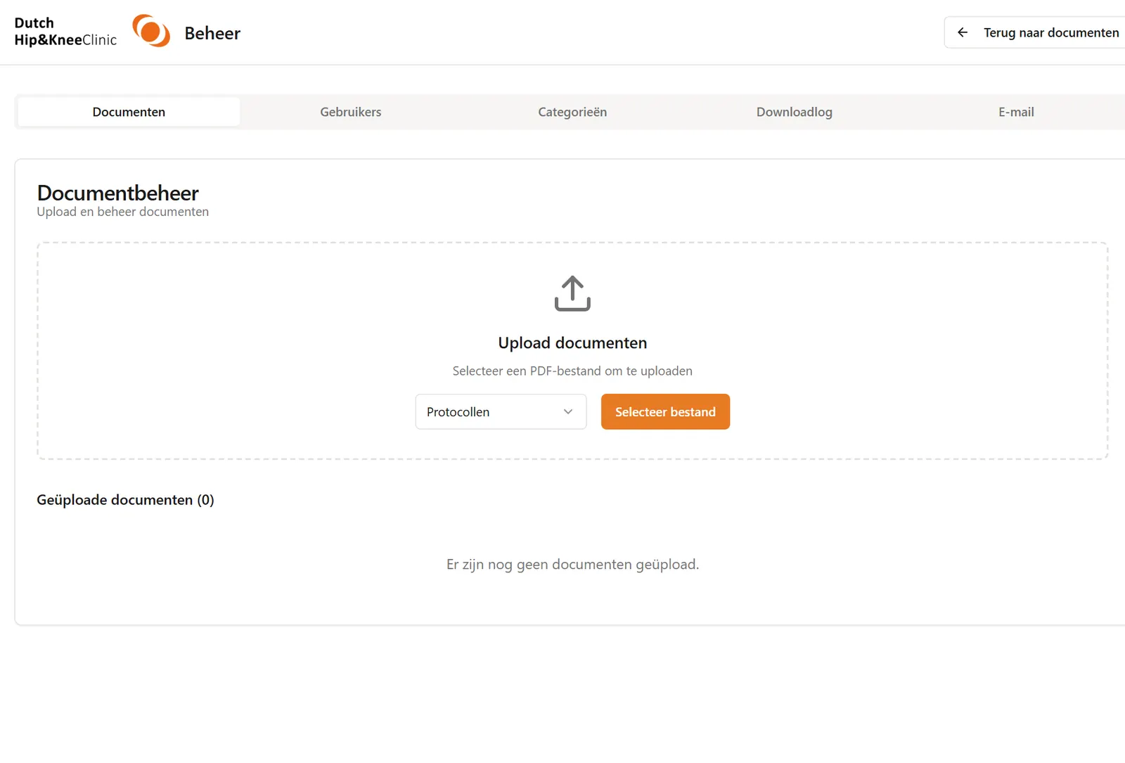Dutch Hip & Knee Clinic — Documentenportaal voor de audit